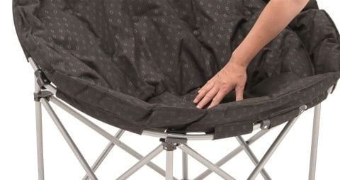 Outwell Casilda Deluxe Konforlu Katlanır Doğa ve Kamp Sandalyesi Blk.