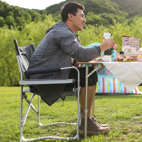 KingCamp Deluxe Director Chair Katlanır Ultralux Kamp Sandalyesi