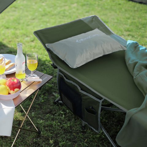 KingCamp Willow Ultra Katlanır Kampet Portatif Kamp Yatağı Green