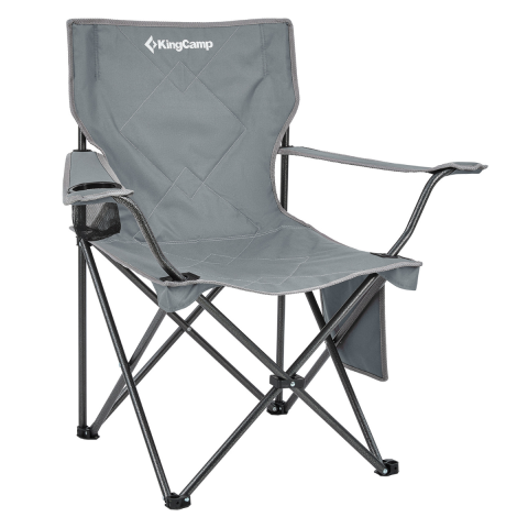 KingCamp Lotus Comfort Konforlu & Takviyeli Kamp Sandalyesi Grey