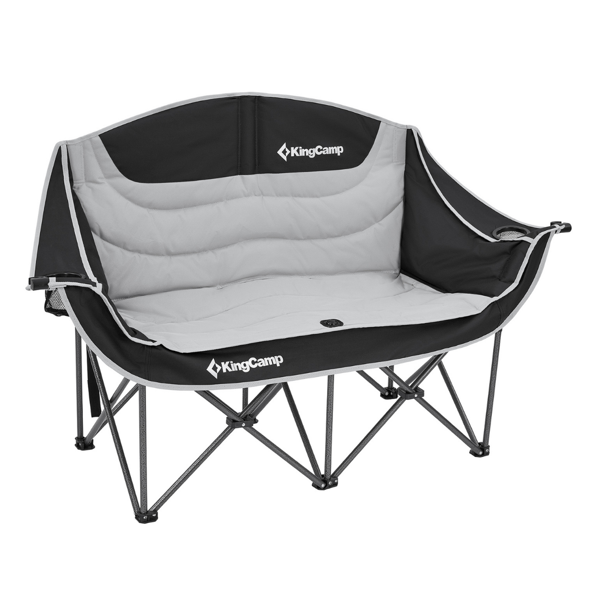 KingCamp Loveseat Double Çift Kişilik Katlanır Kamp Sandalyesi B.Grey