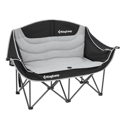KingCamp Loveseat Double Çift Kişilik Katlanır Kamp Sandalyesi B.Grey