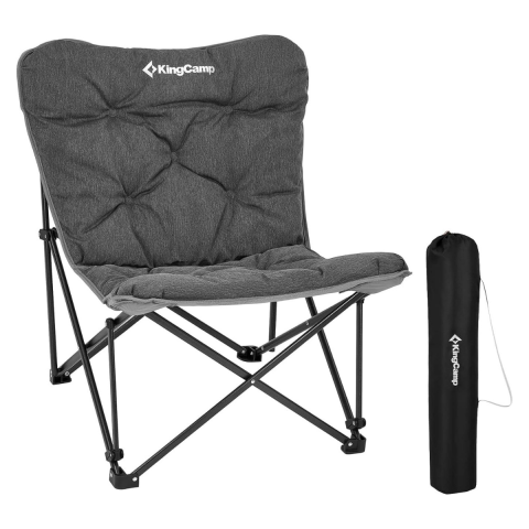 KingCamp Lemon Lux Ultra Konforlu Kamp Sandalyesi Grey