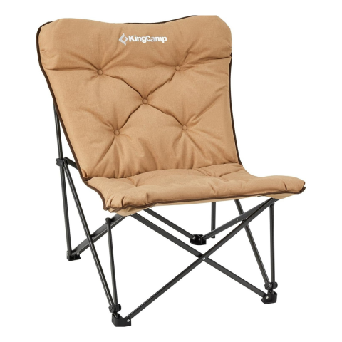 KingCamp Lemon Lux Ultra Konforlu Kamp Sandalyesi Khaki