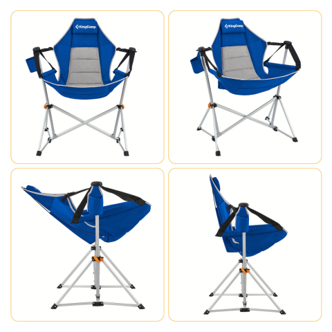 KingCamp Orchid Salıncaklı Katlanır Kamp Sandalyesi Blue/Grey