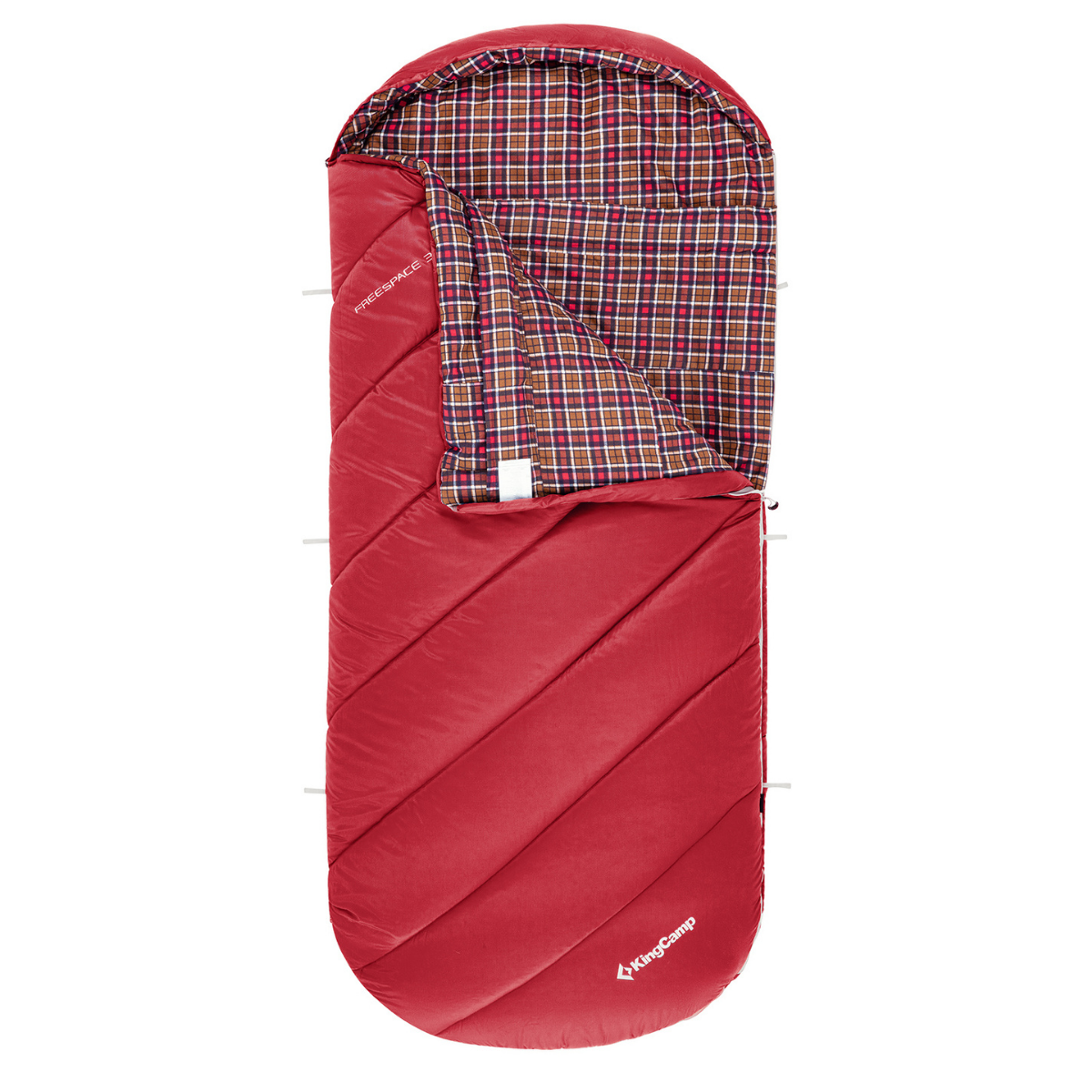 KingCamp FreeSpace 350 Relax -15°C Uyku Tulumu Wine