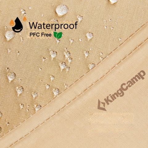 KingCamp Albano 5 Glamping Tarp UPF50+ I 410x410 Beige