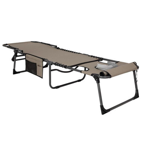 KingCamp Magnolia B10 Hands-Free Premium 7 Kademeli Katlanır Şezlong Beige