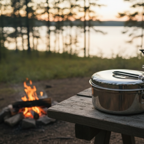 Easy Camp Tour Cook Set 3 Parça Paslanmaz Çelik Yemek Seti