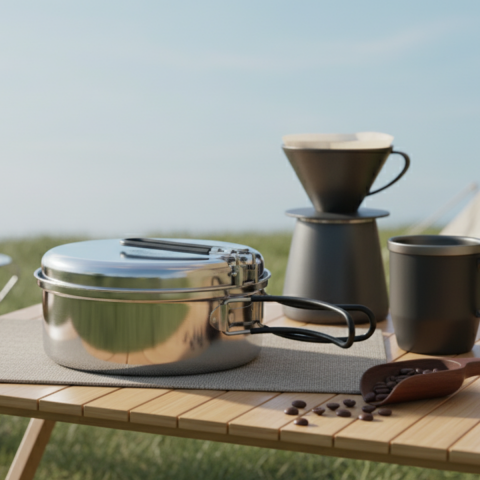 Easy Camp Tour Cook Set 3 Parça Paslanmaz Çelik Yemek Seti