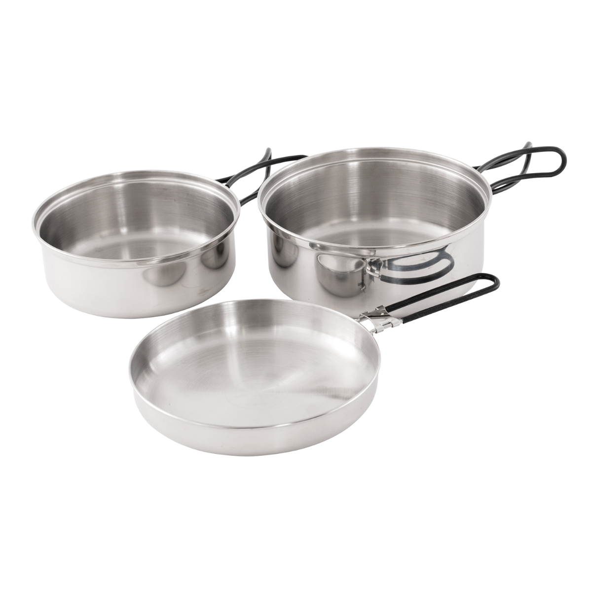 Easy Camp Tour Cook Set 3 Parça Paslanmaz Çelik Yemek Seti