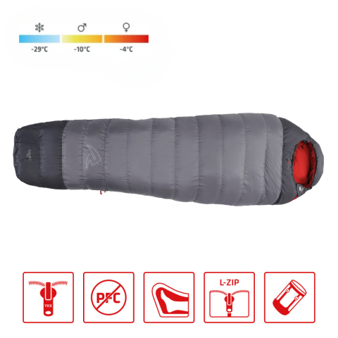 Robens Gully 900 Ultra -29°C Hibrit 600 FP Kaz Tüyü Uyku Tulumu Sol F.
