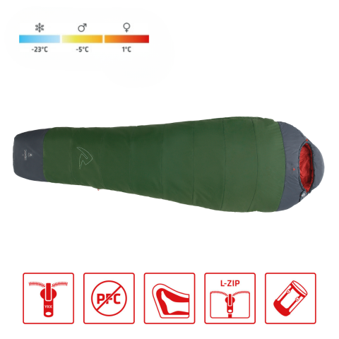 Robens Snowfall II -23°C Hibrit Uyku Tulumu 1395 gr Sol F.
