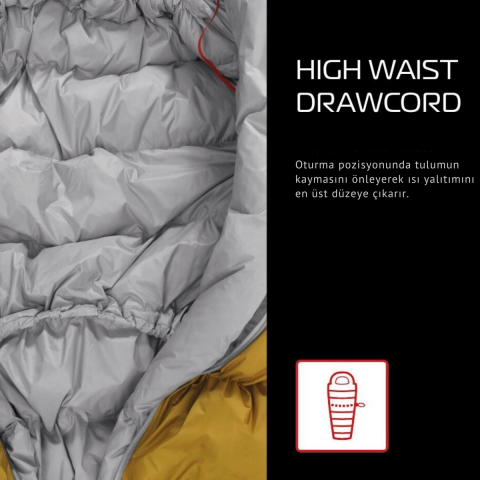 Robens Snowfall II -23°C Hibrit Uyku Tulumu 1395 gr Sol F.