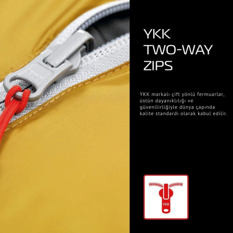 Robens Snowfall II -23°C Hibrit Uyku Tulumu 1395 gr Sol F.