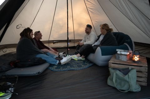 Easy Camp Moonlight Bell 12M² Glamping 7 Kişilik 2,60m Yüksek Aile Çadırı
