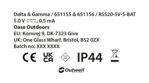 Outwell Gamma Light Chain Çadır ve Karavan Dış Aydınlatma