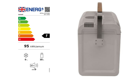 Outwell ECOlux 35 Litre Light Grey 12V/230V Buz Dolabı
