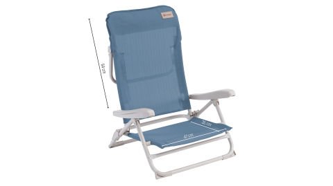 Outwell Seaford 4 Pozisyonlu & Konforlu Katlanır Plaj Sandalyesi O.Blue