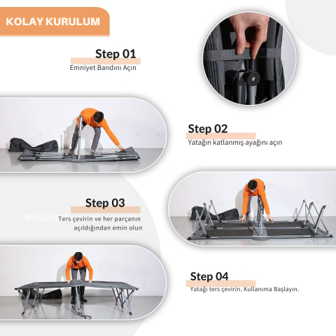 KingCamp Banyan Double Çift Kişilik Katlanır Kampet Portatif Kamp Yatağı