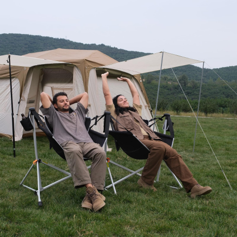 KingCamp Orchid Double Çift Kişilik Salıncaklı Katlanır Kamp Sandalyesi