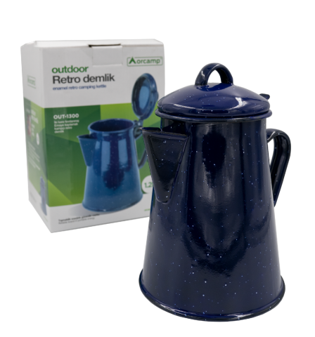 Orcamp Retro Emaye Demlik