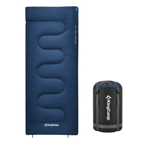 KingCamp Snowflake 400 Ultra -15°C Uyku Tulumu Navy Sol F.