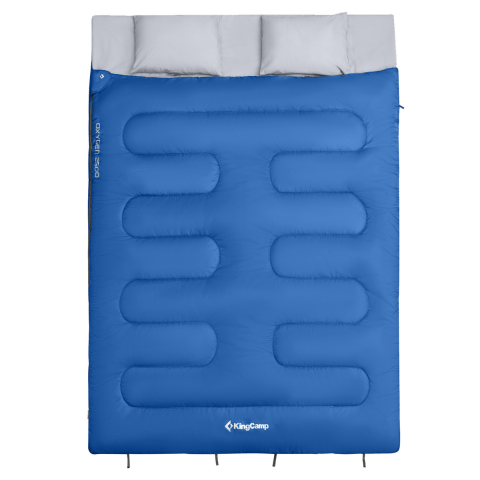 KingCamp Oxygen 250-D Çift Kişilik Yastıklı Uyku Tulumu Blue