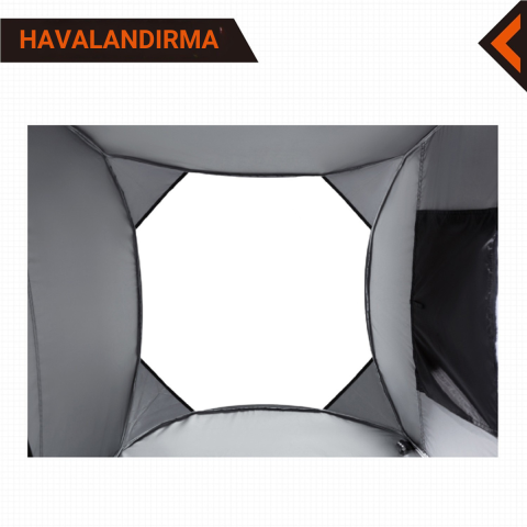 KingCamp Genova Multitent Duş ve Tuvalet Çadırı Black