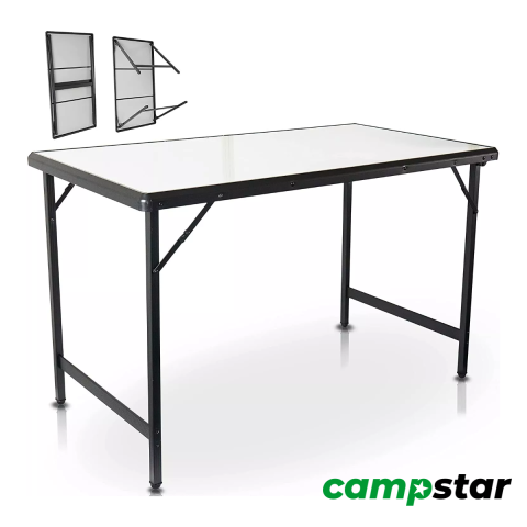CampStar Katlanır Kamp Masası XL Alüminyum 115 x 60 cm