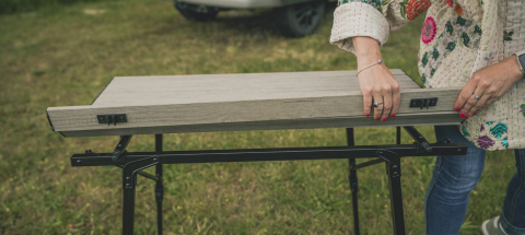 Outwell Canmore L Yükseklik Ayarlı Alüminyum Kamp Masası W.