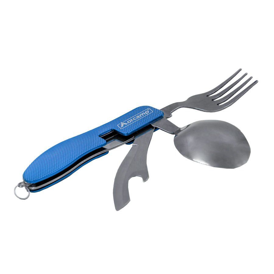 Orcamp Kamp Çatal Kaşık Bıçak Seti Mavi