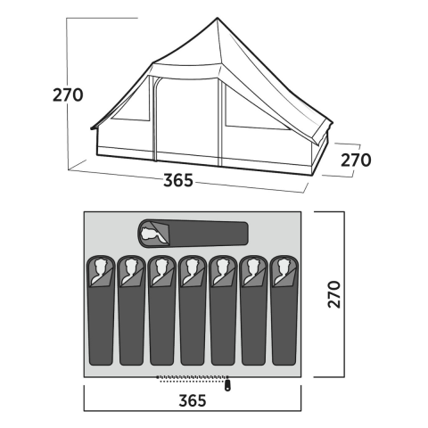 Easy Camp Orsa Cabin 10M² Glamping Yüksek Aile Çadırı