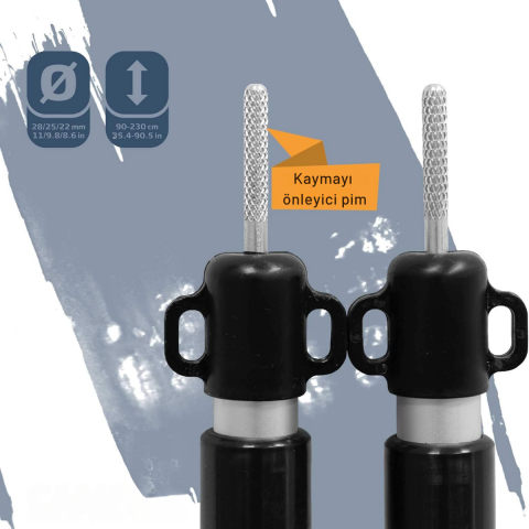 CampStar CampAir Tarp Pole 2'li Teleskopik Tarp & Çadır & Gölgelik Direği