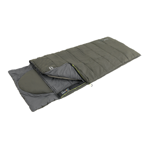 Outwell Contour Yazlık & Kışlık Taraflı -13°C Uyku Tulumu Dark Olive Sol