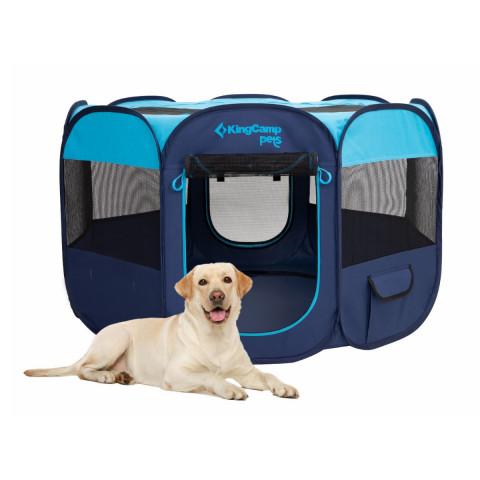 KingCamp PETS Ancona L Portatif Köpek Çadırı Blue