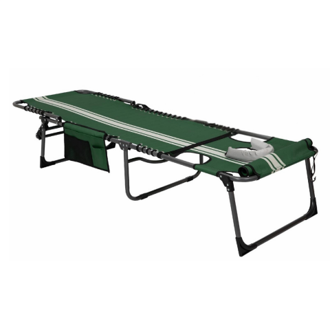 KingCamp Magnolia B10 Hands-Free Premium 7 Kademeli Katlanır Şezlong Green/Wht