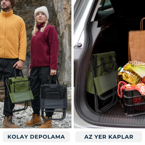 Fundango IceGuard Soğutucu Çantalı Sırt Destekli Katlanır Tabure Green