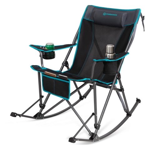 Fundango Berlin Classic Chair Plus Sallanan Katlanır Kamp Sandalyesi Blk/Grey