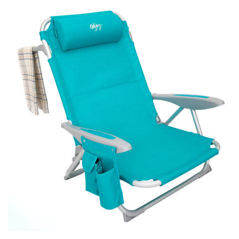 Wejoy Luna Beach 4 Kademeli Katlanır Plaj Sandalyesi Cyan