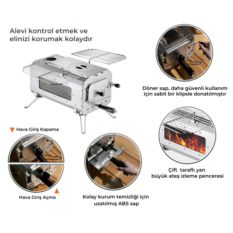 KingCamp Surefire Stove M Bushcraft Premium Kamp Sobası