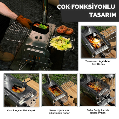 KingCamp Surefire Stove M Bushcraft Premium Kamp Sobası