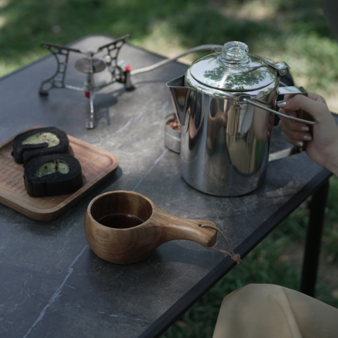 KingCamp Percolator Coffee Pot Çelik Kahve Demleme Seti