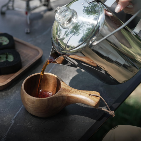 KingCamp Percolator Coffee Pot Çelik Kahve Demleme Seti