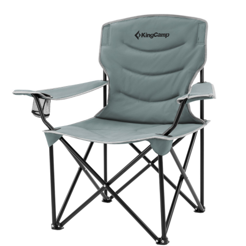 KingCamp Juniper Ultra Konforlu & Takviyeli Kamp Sandalyesi Grey
