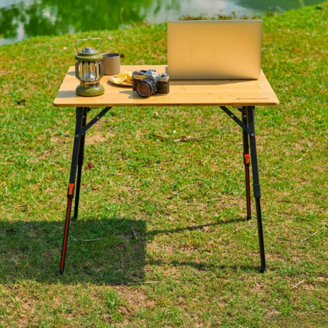 KingCamp Bamboo All-Terrain M 80x60 Bambu Kamp Masası