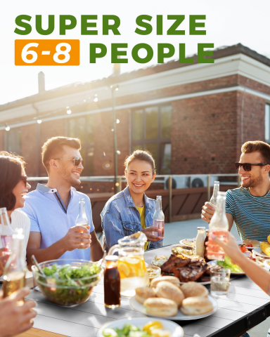 KingCamp Granite Pro XL 136x70 Katlanır Lux Kamp Masası