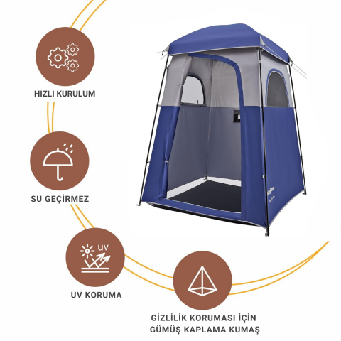KingCamp Marasusa Duş ve Tuvalet Çadırı Blue/Grey