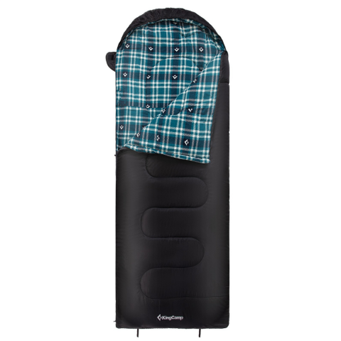 KingCamp Cloud 400 Ultra -15°C Geniş Uyku Tulumu Black Sol F.