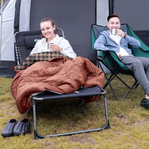 KingCamp Snowflake 400 Ultra -15°C Uyku Tulumu Coffee Sağ F.